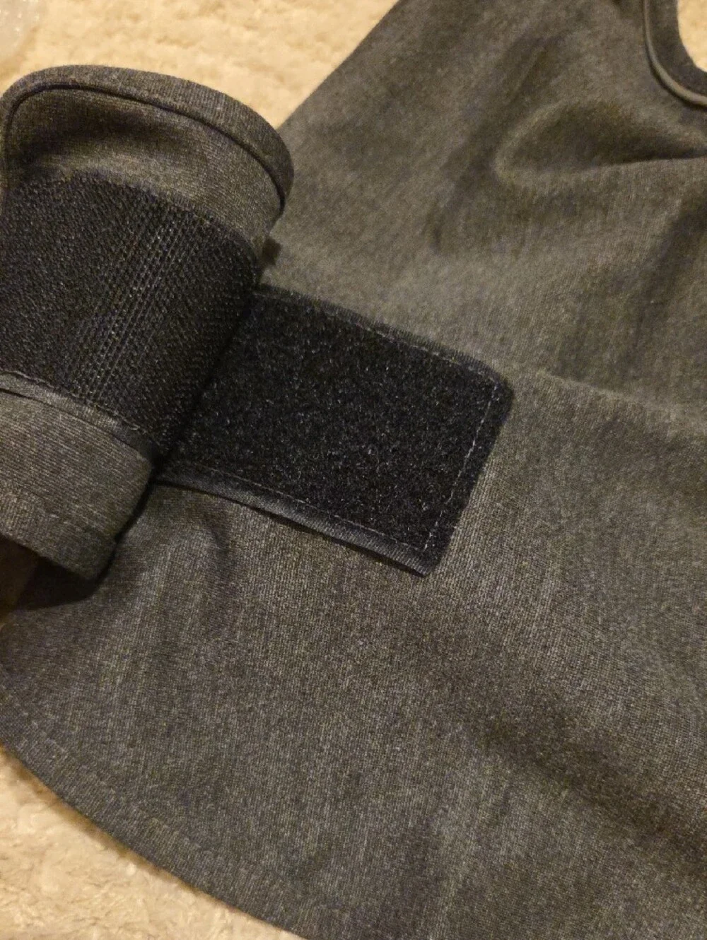 Charcoal Dog Anxiety Vest with Tightening Panels